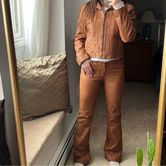 Vintage Brown Leather Matching Set - Picture 11 of 13